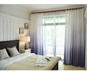 Cortina estampada para ventana, panel de poliéster, gancho barato, cortina y cortinas de color ombré, venta al por mayor - Product Image 4