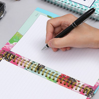 Stickers personnalisés en Faux cuir, ensemble de papeterie personnel avec Logo personnalisé avec stylo, pour planificateur Journal intime
