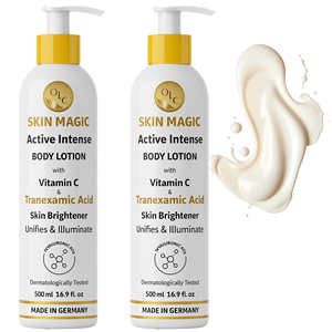 Loción Corporal Skin Magic Active Intense 500ml con Vitamina C y Ácido Tranexámico, Aclarante de Piel, Hecho en Francia - Product Image 6