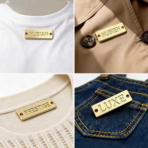 Étiquettes de vêtements carrées en relief 3D pour vêtements féminins - Logos personnalisés autocollants, écologiques et lavables - Product Image 2