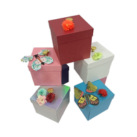 Caja de Regalo Rígida Personalizada con Mariposas Románticas, Embalaje de Regalo con Materiales Reciclados, Hecho a Mano, OEM, ODM, MOQ Bajo