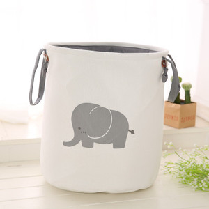 <span class=keywords><strong>Panier</strong></span> de <span class=keywords><strong>rangement</strong></span> pliable en coton, double couche, épais, de haute qualité, rond, pour vêtements sales, jouets d'enfants, de maison - Product Image 4