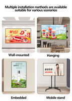Hiseeview - Monitores de Pantalla Táctil Todo en Uno de 43-85 Pulgadas, Económicos, para Publicidad en Cafeterías