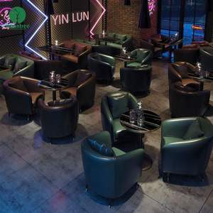 Muebles comerciales Moontree, juego de restaurante KTV personalizado, sofá en forma de L de esquina, diseños de cabinas, muebles para discoteca - Product Image 1