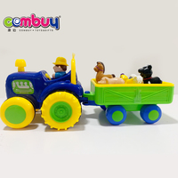 Tracteur à activités pour enfants, jouet électrique, voiture agricole, mignon, jeu de bébé, lumière musicale