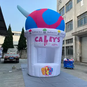 新型设计便携式充气冰淇淋支架商用充气展台