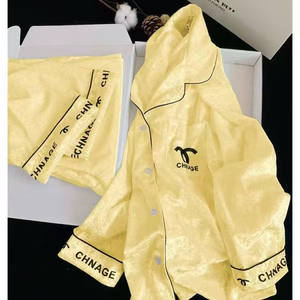 Pigiama da Donna ODM, Nuovo Stile, Maniche Lunghe, Velluto Dorato, Alta Qualità, Set per Casa Autunno-Inverno - Product Image 3