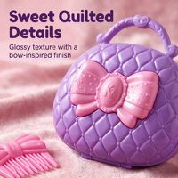 LASIVE TOY Ensemble de jeu d'imitation très populaire, bijoux et cosmétiques de dessin animé simulés, pour petites filles, cadeau d'anniversaire et de fête