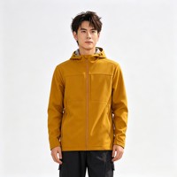 Veste d'extérieur unisexe imperméable en softshell, mélange polyester/nylon, longueur standard, toutes saisons, polyvalente, avec fermeture éclair, grandes tailles