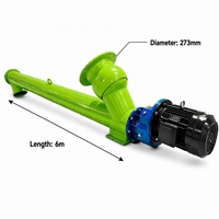 Convoyeur à vis pour ciment LSY273, diamètre 273 mm, 6 mètres, alimentateur à vis interchangeable moderne vert ES273 pour centrale à béton CE ISO