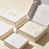 Boîte d'emballage cadeau en carton ondulé recyclable avec logo, pour chaussures et vêtements, boîte d'expédition en papier pour petites entreprises
