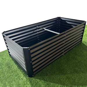 VERTAK 180x90x60cm Galvanized Steel Raised Garden Bed Powder Coated Metal Planter <b>Box</b> for <b>Outdoor</b> Vegetable Gardening - Product Image 3