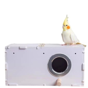 Caja de Cría para Loros de PVC Transparente - Nido Transparente para Aves como Cotorras, Agapornis y Periquitos con Ventana de Observación - Product Image 4