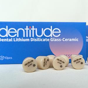 Dentitude Press lingotti in ceramica di vetro al litio disilicato materiale dentale per la realizzazione di impiallacciatura intarsio Onlay corona in laboratorio odontoiatrico - Product Image 2