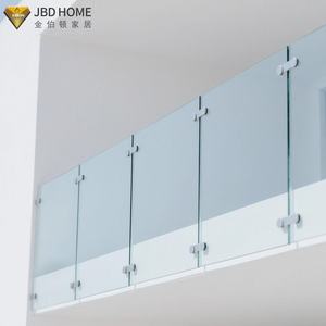 <span class=keywords><strong>Balustrade</strong></span> contemporaine en alliage d'aluminium et verre pour escalier, terrasse et balcon, avec un design élégant et conforme aux normes <span class=keywords><strong>de</strong></span> sécurité - Product Image 2