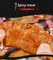 Hongxiangji Daging Nabati Semi-Lunak Tinggi Protein Rasa Pedas, Daging Vegan Berkelanjutan 500g OEM ODM