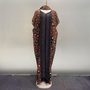 Nuovo Abito Donna Africano 2025 in Cotone Stampato con Fascia Grande Tie-Dye, Etnico, Ampio e Traspirante - Product Image 6