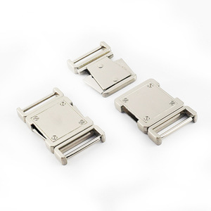 Hebillas de Liberación Lateral de Aleación de Zinc K532 Plateadas para Bolsos, Resistentes al Desgaste, Accesorios de Ferretería Duraderos - Product Image 1