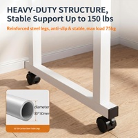 Table de chevet mobile et réglable pour chambre à coucher, idéale pour les étudiants et les travailleurs à domicile, style nordique, vente en gros
