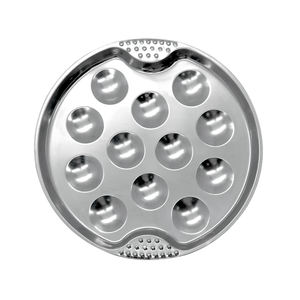 <span class=keywords><strong>12</strong></span> <span class=keywords><strong>trous</strong></span> bol d'escargot en acier inoxydable plaque d'escargot poêle d'escargot antiadhésif pour Restaurant hôtel maison cuisine gril - Product Image 4