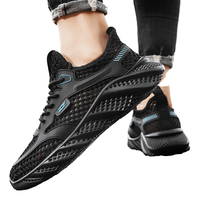 Chaussures décontractées à enfiler personnalisées, prix d'usine, respirantes, en maille, pour hommes, été, automne, hiver, en PU, PVC, tissu coton