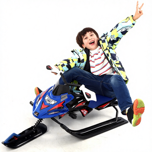 Motoneige/Travette à <span class=keywords><strong>neige</strong></span> en fer pour enfants et adultes avec frein pour le ski et le snowboard - Product Image 2