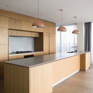 Aisdecor mô hình mới L hình hiện đại nhà bếp sồi thông minh Matt thiết kế đơn giản tủ bếp - Product Image 4