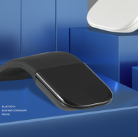 Souris ArcTouch avec boutons silencieux, portée sans fil de 10 m, suivi optique, forme ergonomique en arc pour une utilisation confortable sur ordinateur portable, à la maison/au bureau