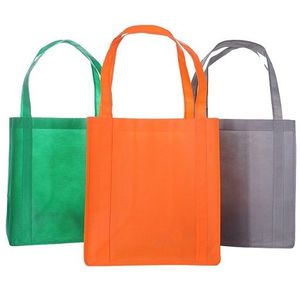 Bolsa de Compras Reutilizable Ecológica con Logotipo Personalizado, Laminada, de Polipropileno No Tejido, con Diseño a Rayas, para Promociones y Regalos - Product Image 3