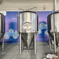 10HL 1000L réservoir de Fermentation fermenteur de bière SUS304 fermenteur conique avec veste de refroidissement fossette équipement de brassage de bière Unitank