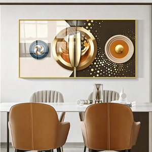 Nouvelle Décoration de <span class=keywords><strong>Restaurant</strong></span> 2026 : Tableau Mural Moderne de Luxe en Porcelaine Cristalline Abstraite, Peinture Couteau <span class=keywords><strong>Fourchette</strong></span> Verre à Vin - Product Image 3