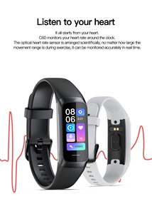 Meilleures ventes montre intelligente NC60 fréquence cardiaque sommeil pression artérielle oxygène écran Amoled Ip67 étanche - Product Image 4