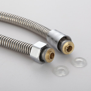 Manguera de Baño y Ducha de Acero Inoxidable Reforzada de 1.5/2 Metros, Extensión de Boquilla para Calentador de Agua, Mangueras de Plomería para Baño - Product Image 3