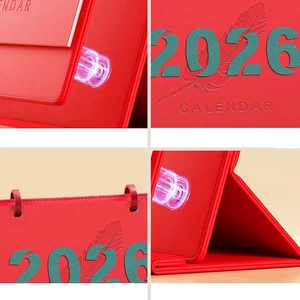 <span class=keywords><strong>Calendrier</strong></span> en cuir PU de haute qualité avec logo personnalisé Agenda Planner Promotion de cadeaux d'affaires - Product Image 2