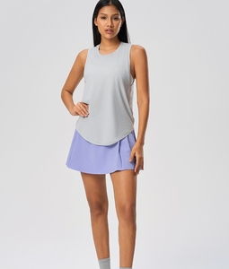 JK3630-<span class=keywords><strong>Camiseta</strong></span> sin mangas deportiva para <span class=keywords><strong>mujer</strong></span>, <span class=keywords><strong>Camiseta</strong></span> deportiva holgada sin mangas con logotipo personalizado, de secado rápido y ligera - Product Image 4