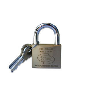 Lucchetto di Sicurezza CORBIN MM 60 LAF78377 con Chiave, in Ferro e Ottone Massiccio, Prodotto in Italia - Product Image 1