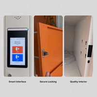 Armadietti Elettronici Intelligenti Self-Service per Saloni di Bellezza e Parrucchieri, Armadio Multi-scomparto con Accesso Tramite Riconoscimento Facciale e Impronta Digitale