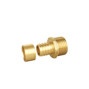 Conexiones Deslizantes en T Macho de Latón Forjado de 16mm-32mm con Cabeza Hexagonal y Superficie Lisa para Tubería PEX - Product Image 4