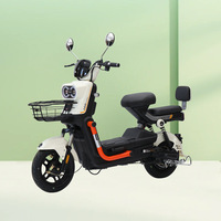 Skuter Listrik 48V 350W dengan Ban Vakum Anti-Selip yang Ditebalkan, Kecepatan 30-50km/jam, Penggunaan di Kota, Roda 14 inci, Baterai Asam Timbal