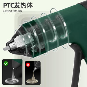 Pistolet à colle chaude sans fil au lithium-ion, bâton de 7 mm, alimenté par batterie, pour projets scolaires et loisirs créatifs pour enfants - Product Image 5