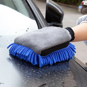 Éponge de lavage en microfibre de qualité supérieure, personnalisée, pour le <span class=keywords><strong>nettoyage</strong></span> des voitures, chenille, <span class=keywords><strong>brosse</strong></span> corail, gant de lavage, Carclean 2022042410031 - Product Image 4