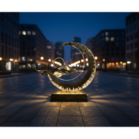 Sculptures Art Déco sur Mesure en Acier Inoxydable pour Sublimer les Espaces Commerciaux et Publics Sans Effort – Anniversaire Chine
