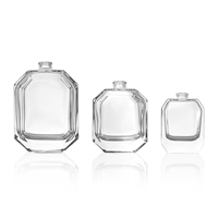 Flacons de parfum vides carrés de qualité supérieure de 1 oz/30 ml, flacons de parfum en verre rechargeables avec atomiseur à brume dorée