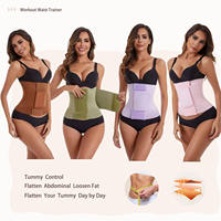 Fajas Colombianas Reductoras y Moldeadoras con Soporte Lumbar y Control Abdominal para Mujer con Velcro