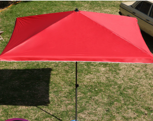 MingChan 2*2 <span class=keywords><strong>m</strong></span> gü<span class=keywords><strong>m</strong></span>üş jel güneş koruyucu açık alan plaj şemsiyesi Oxford kumaş ve takviyeli siyah elmas çerçeve - Product Image 5