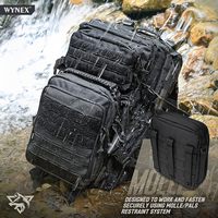 Pochette tactique Molle Admin, pochette utilitaire EDC, organiseur de poche à outils modulaire à double couche