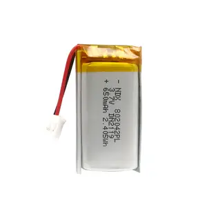 OEMカスタマイズ充電式電池通信機器802042-650mahアロマセラピーマシンリポポリマーリチウム電池