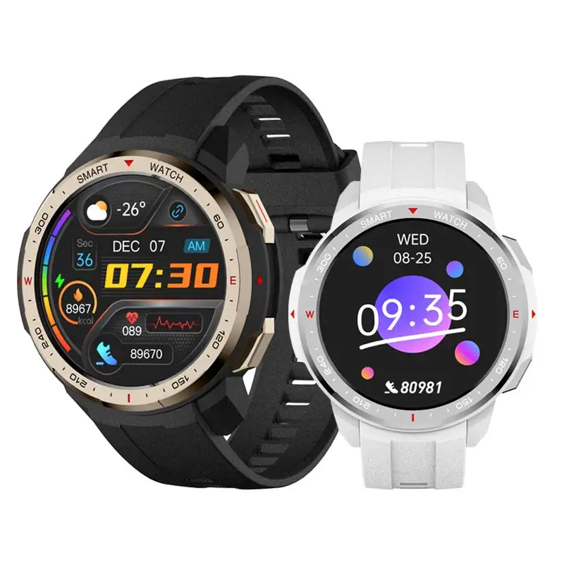 MT12 smart watch electronic compass 8G memory music play one-click voice recording BLE phone call health monitoring wrist band