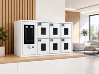 Casier de recharge pour téléphone intelligent à 6 portes avec chargement USB, rangement sécurisé en acier pour bureau, école, salle de sport
