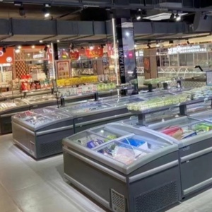 Nhà máy trực tiếp đôi-nhiệt độ đảo tủ đông tủ lạnh tủ lạnh cho sử dụng thương mại cho siêu thị và cửa hàng cửa hàng - Product Image 6